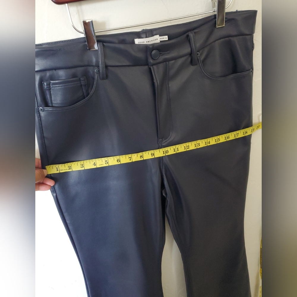 Good American Nevy Blue Flared Women's Pants - Picture 10 of 12